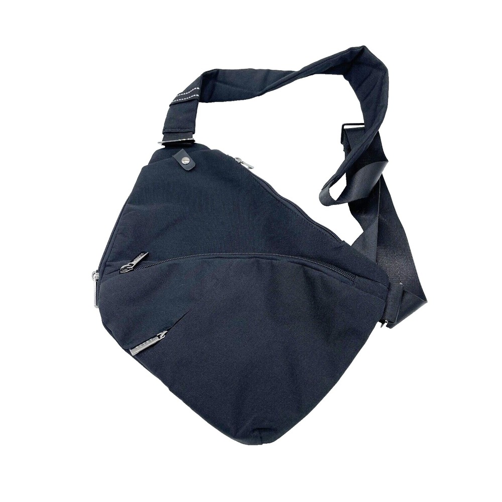 Travel Bag/Purse; Lay Flat Crossbody Bag; Adjustable;Black; ANTI-THEFT Security